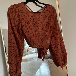 Brown/Black Speckle Top
